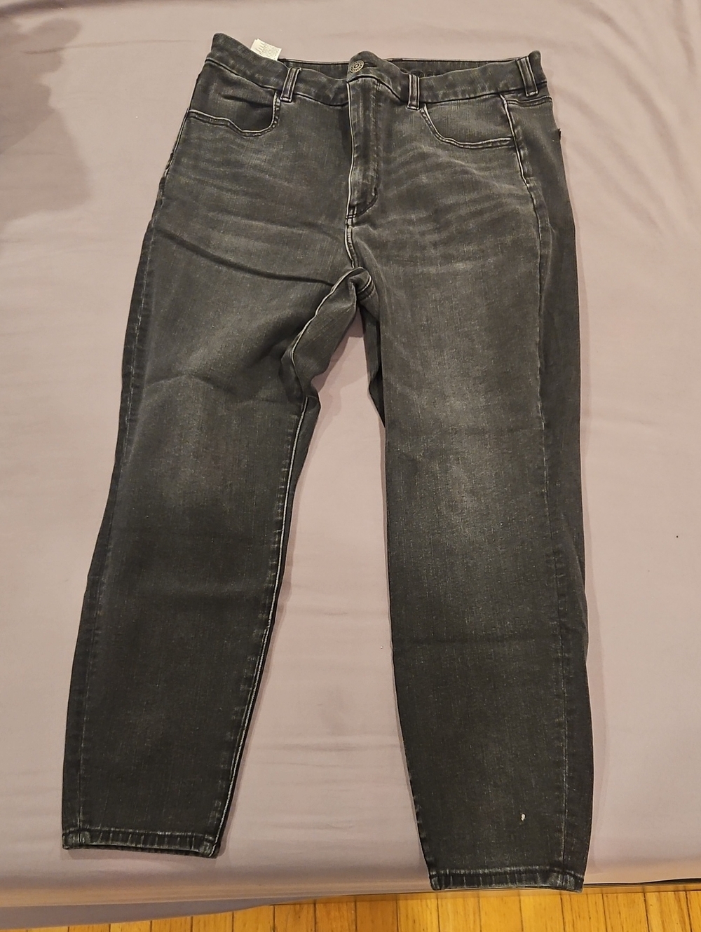 American Eagle Womens Skinny Jeans in Washed Black
